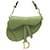 NEUF SAC A MAIN CHRISTIAN DIOR SADDLE MINI EN CUIR VERT CEDRE NEW HAND BAG  ref.1432473