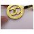CHANEL GÜRTEL RINGE MEDAILLON LOGO CC 65 BIS 80 CM GOLDMETALL EMAILLE GÜRTEL Golden - Ansicht 7