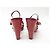 SANDALI CON TACCO GUCCI 36.5 IN CUOIO MONOGRAMMA GUCCISSIMA ROSSO - vista 5