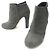 ZAPATOS CHANEL BOTINES DE TACÓN G29928 39 EN SEDA GRIS