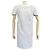 VESTIDO RECTO CHANEL P40448 S 36 EN TWEED BLANCO CON MANGAS CORTAS