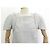 VESTIDO RECTO CHANEL P40448 S 36 EN TWEED BLANCO CON MANGAS CORTAS - vista 2