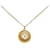 Chanel Vintage Coco Mark Medal Necklace Gold Plated in Very Good Condition Golden Metal  ref.1432562