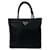 Tote Sac à main Prada en nylon, sac cabas en toile, en très bon état Noir  ref.1432595