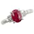 & Other Stories Pt900 Platinum Ruby 1.36ct Diamond 0.12ct Ring in Great Condition Silvery Metal  ref.1432628