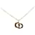 Dior CD Logo Necklace Gold Black Plated in Very Good Condition Golden Metal  ref.1432642