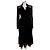 Diane Von Furstenberg Robe en chiffon crêpon effet wrap DvF Noir