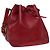 LOUIS VUITTON Epi Petit Noe Shoulder Bag Red M44107 LV Auth 77898