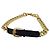 Cintura a catena CHANEL metallo 31.1""" Oro Nero CC Auth bs14988 D'oro