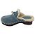 Hermès Mules / Zoccoli Carlotta in pelle di capra scamosciata blu chiaro foderati in shearling Hermes - vista 3