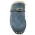 Hermès Mules / Zoccoli Carlotta in pelle di capra scamosciata blu chiaro foderati in shearling Hermes - vista 4