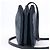 Céline Borsa a tracolla trio in pelle Celine Small in blu navy - vista 5