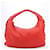 Borsa a spalla in pelle perforata Intrecciato Hobo di Bottega Veneta in Rosso  ref.1433239