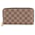 Portefeuille Zippy en toile Damier Ebene Louis Vuitton Marron  ref.1433278