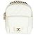 Chanel White Quilted Caviar Small CC Day Backpack Handbag