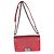 Borsa Boy media in pelle di vitello Chevron bordeaux Chanel Rosso - vista 5