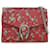 Gucci Red Medium GG Supreme Arabesque Dionysus Shoulder Bag Cloth Cloth  ref.1433974