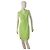 Autre Marque Tahari Mini Bleistiftkleid ärmellos V Ausschnitt limegrün Hellgrün