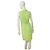 Autre Marque Tahari Mini Bleistiftkleid ärmellos V Ausschnitt limegrün Hellgrün - Ansicht 2