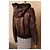 Chaqueta de piel de oveja Dolce & Gabbana bronce con capucha - vista 11