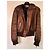 Chaqueta de piel de oveja Dolce & Gabbana bronce con capucha - vista 3