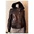 Chaqueta de piel de oveja Dolce & Gabbana bronce con capucha - vista 9