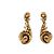 Orecchini Barocchi Oscar de la Renta 1980 Vintage Clip-on Bronzo