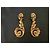 Orecchini Barocchi Oscar de la Renta 1980 Vintage Clip-on Bronzo - vista 2