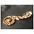 Orecchini Barocchi Oscar de la Renta 1980 Vintage Clip-on Bronzo - vista 4