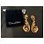 Orecchini Barocchi Oscar de la Renta 1980 Vintage Clip-on Bronzo - vista 7