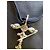 Pendente a croce e spilla Christian Lacroix color argento con pietre di cristallo collana - vista 3