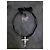 Pendente a croce e spilla Christian Lacroix color argento con pietre di cristallo collana - vista 5