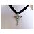 Pendente a croce e spilla Christian Lacroix color argento con pietre di cristallo collana - vista 6