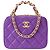 Sac CHANEL Vanity en Cuir Violet - 102012