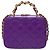 Sac CHANEL Vanity en Cuir Violet - 102012 - vue 4