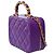 Sac CHANEL Vanity en Cuir Violet - 102012 - vue 6