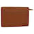 LOUIS VUITTON Epi Pochette Homme Clutch Bag Brown Zipang gold M52528 Auth th5082 Leather  ref.1434270