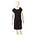 Vestido mini de algodón negro con nudo Velvet M