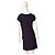 Vestido mini de algodón negro con nudo Velvet M - vista 2