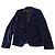 Autre Marque Blazer in velluto liscio blu notte David Mayer Naman Blu scuro