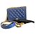 Chanel Wallet On Chain in pelle cavia blu