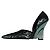 Décolleté Yves Saint Laurent in Pizzo Nero e Blu Chiaro