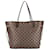 Sac à shopper Louis Vuitton Damier Ebene Monogram Neverfull MM Toile Marron  ref.1434449