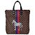 Louis Vuitton Savane Damier Ebene Zebra Atlas Tote Brown