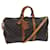 Louis Vuitton Keepall Bandoulière 45 Castaño Lienzo  ref.1434996