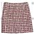Falda Chanel de tweed rojo oscuro Burdeos