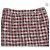 Falda Chanel de tweed rojo oscuro Burdeos - vista 2