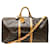 Louis Vuitton Keepall Bandoulière 60 Castaño Lienzo  ref.1435097