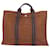 Hermès Fourre tout Castaño Lienzo  ref.1435260