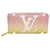 Carteira Zippy Louis Vuitton Rosa Couro  ref.1435353